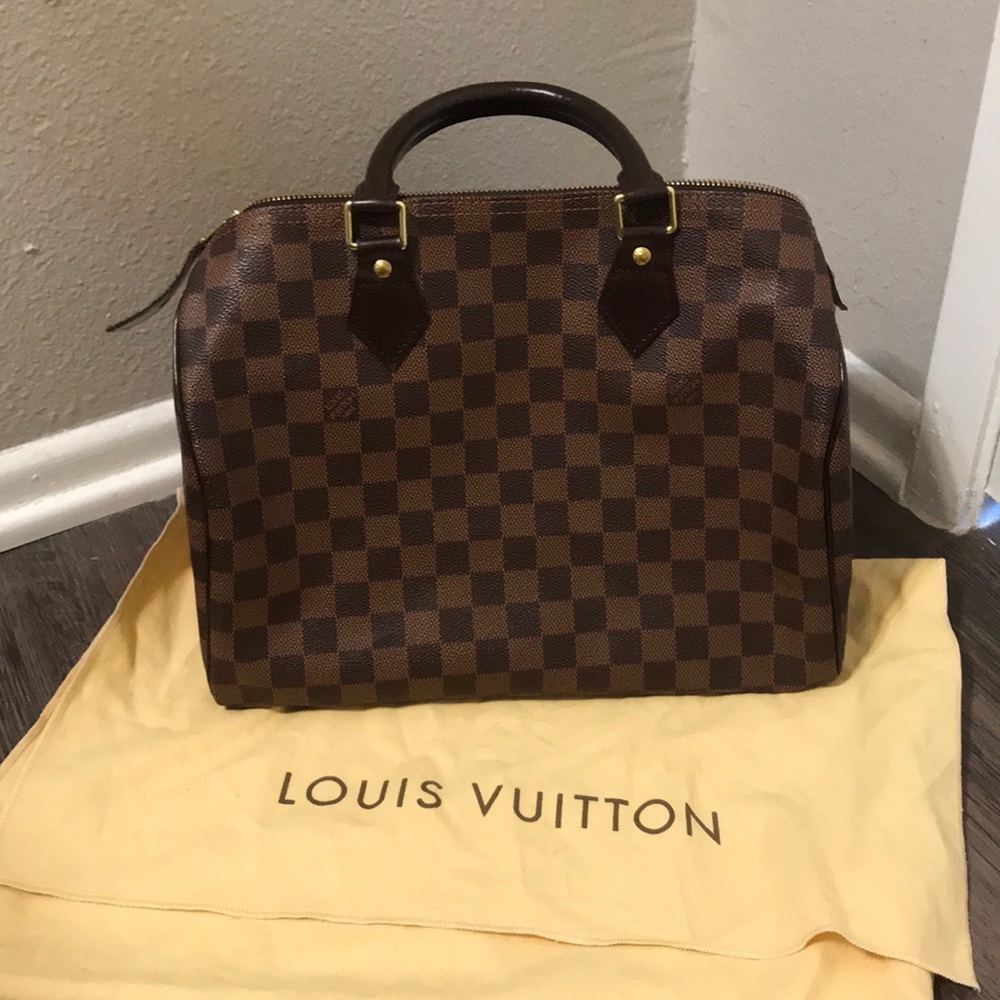 Authentic Louis Vuitton Speedy 30 Damier Ebene